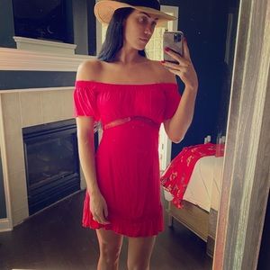 NWT OTS red dress